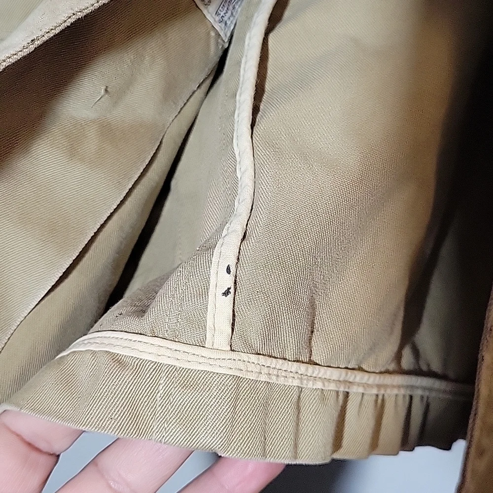 VINTAGE Military Jacket w Patch Cargo Pockets 38
